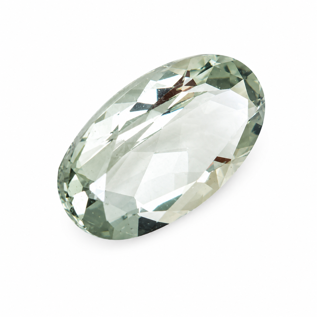 Natürlicher Aquamarin - 4,46 ct | Ovalschliff | Hellgrün