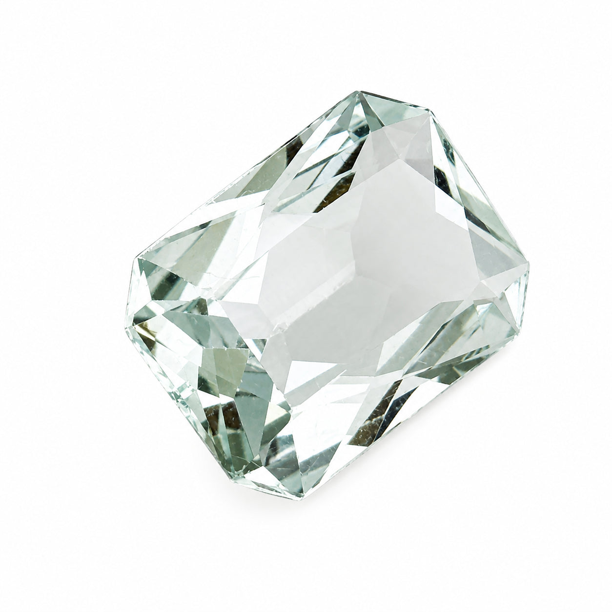 Natürlicher Aquamarin - 6,48 ct | Smaragdschliff | Hellblau
