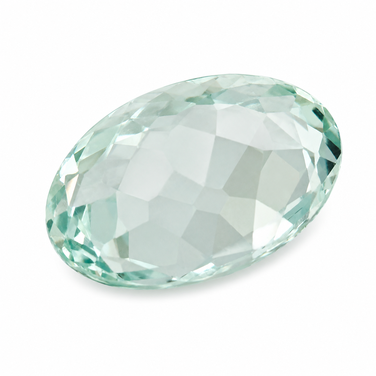 Natürlicher Aquamarin - 10,36 ct | Oval | Bläulich