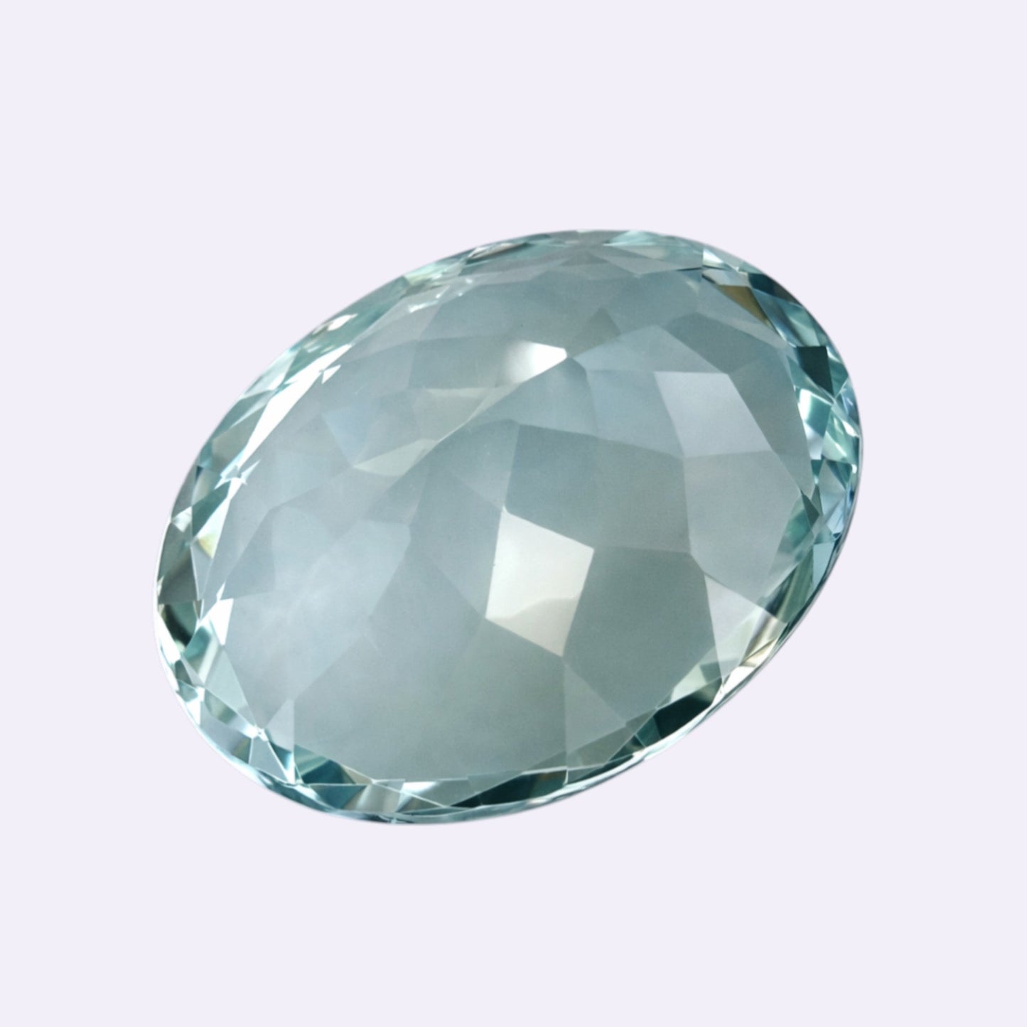 Natürlicher Aquamarin - 22,28 ct | Oval | Grünlich-Blau