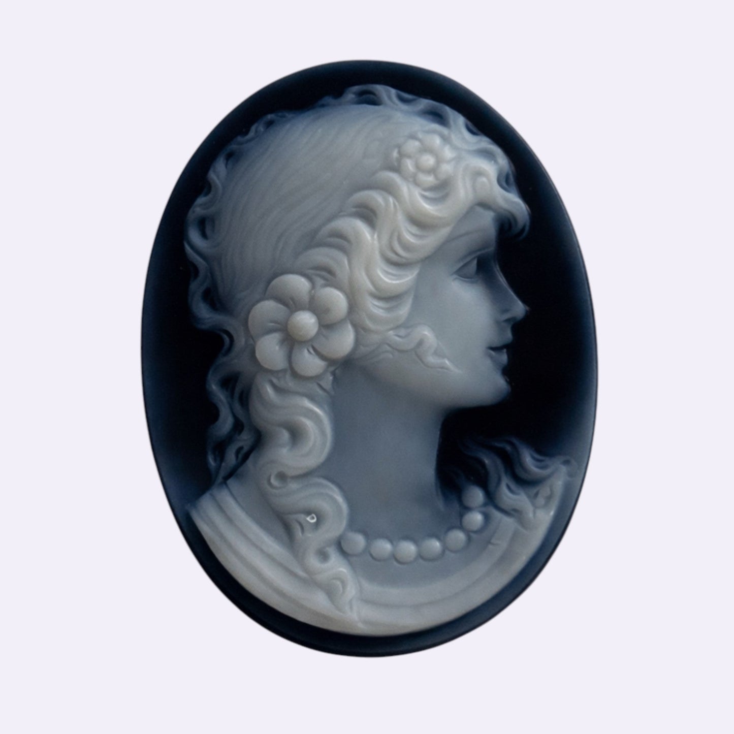Gemme / Achat oval 'Frauenkopf' – 22 × 29 mm Künstler: Jürgen Reinhardt