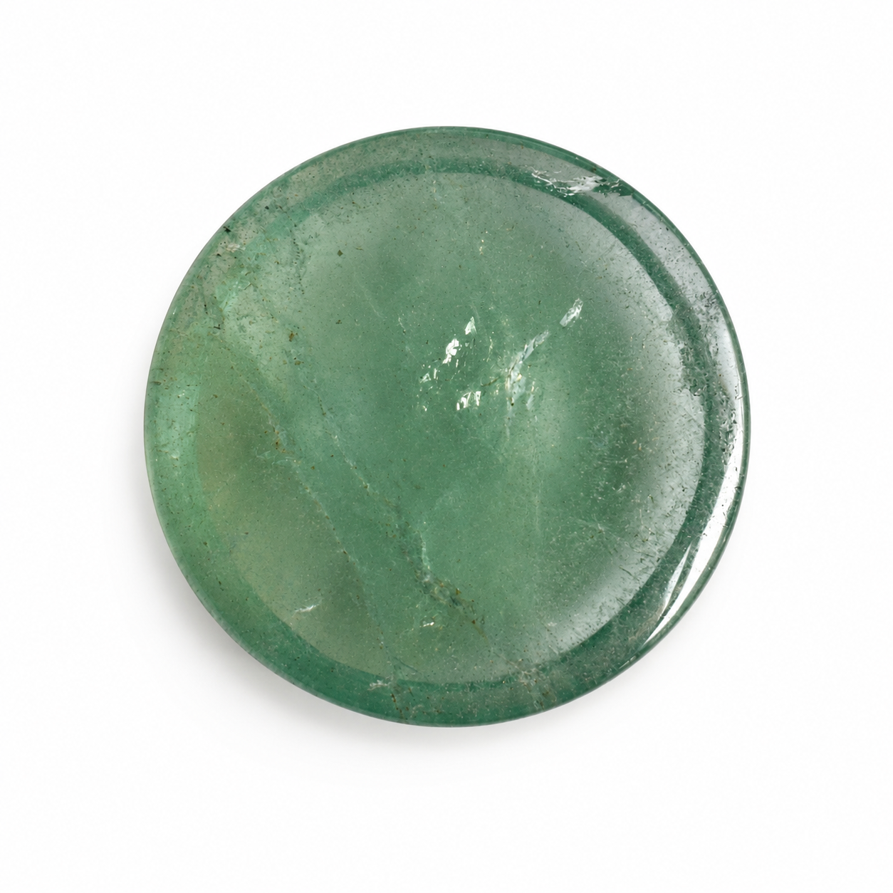 Natürlicher Aquamarin - 73,00 ct | Polierte Scheibe | Hellgrün
