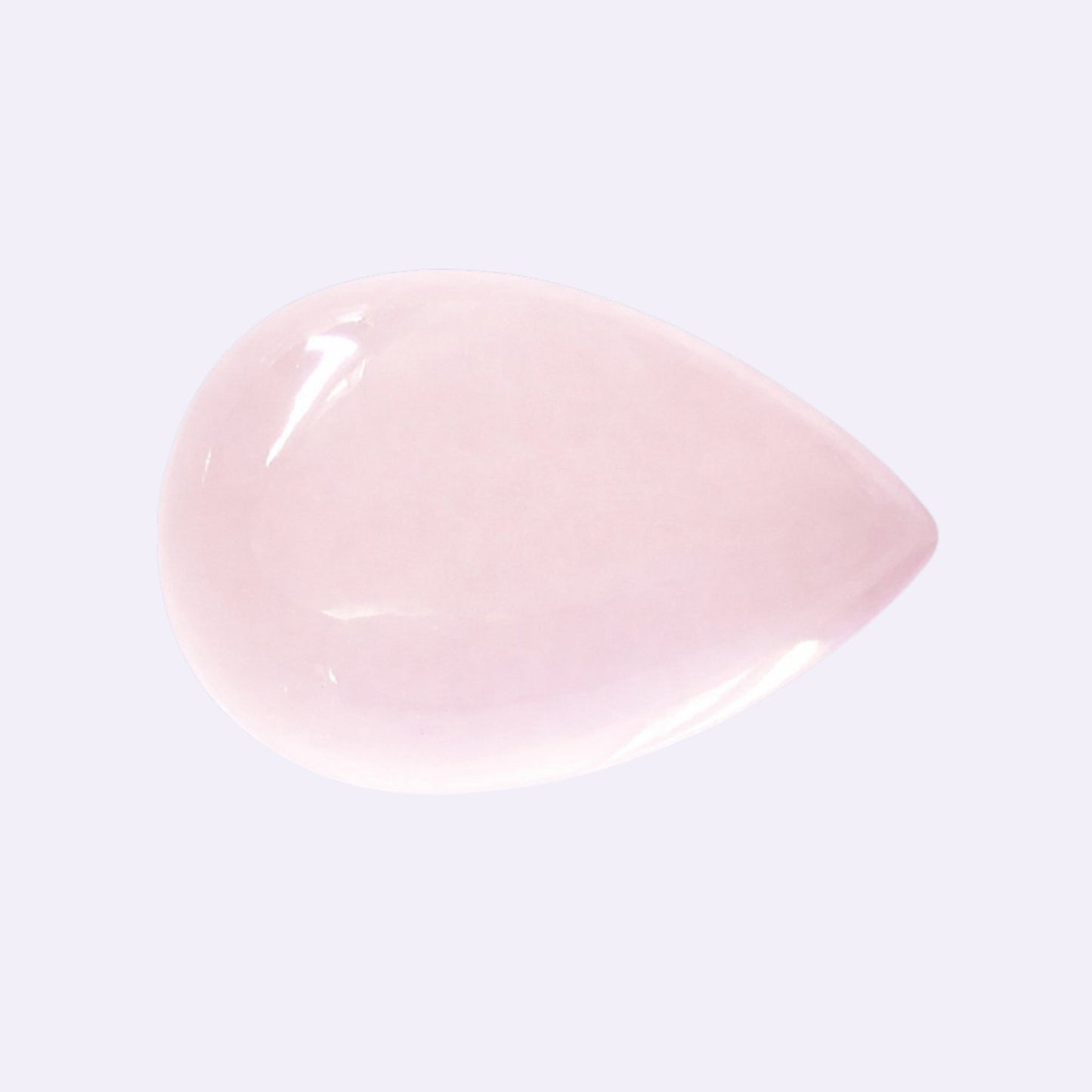 Natürlicher Rosenquarz - ca. 35,36 ct | Tropfen-Cabochon | Rosé