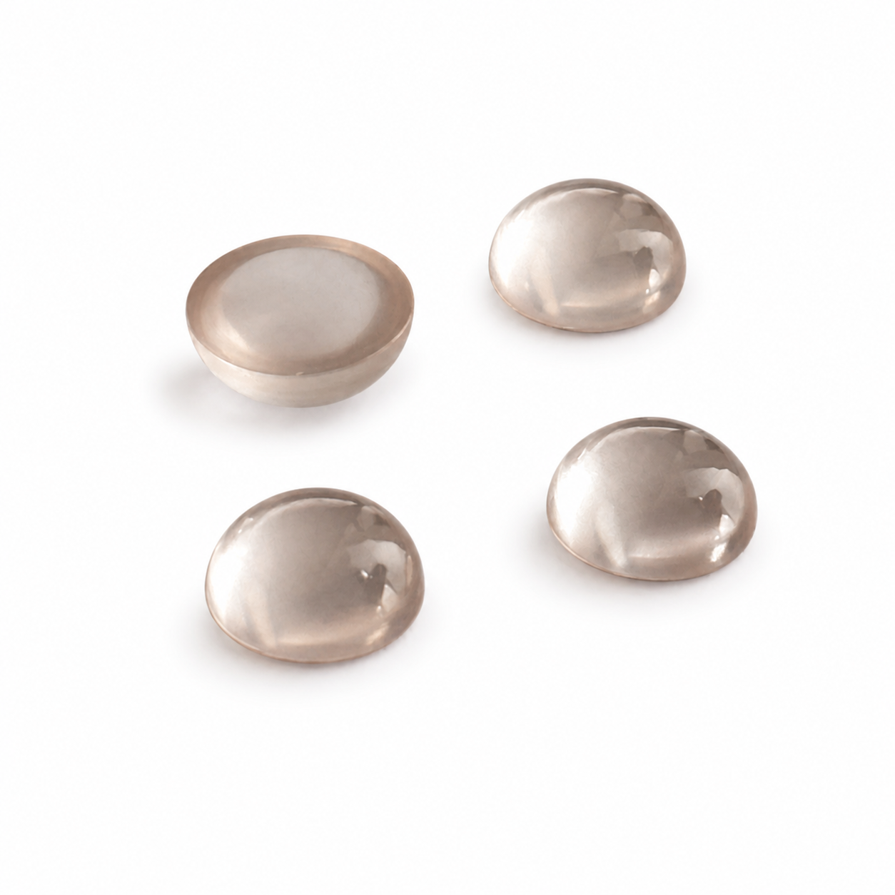 Natürlicher Rosenquarz - 1,04 ct | Round Cabochon | Rosé