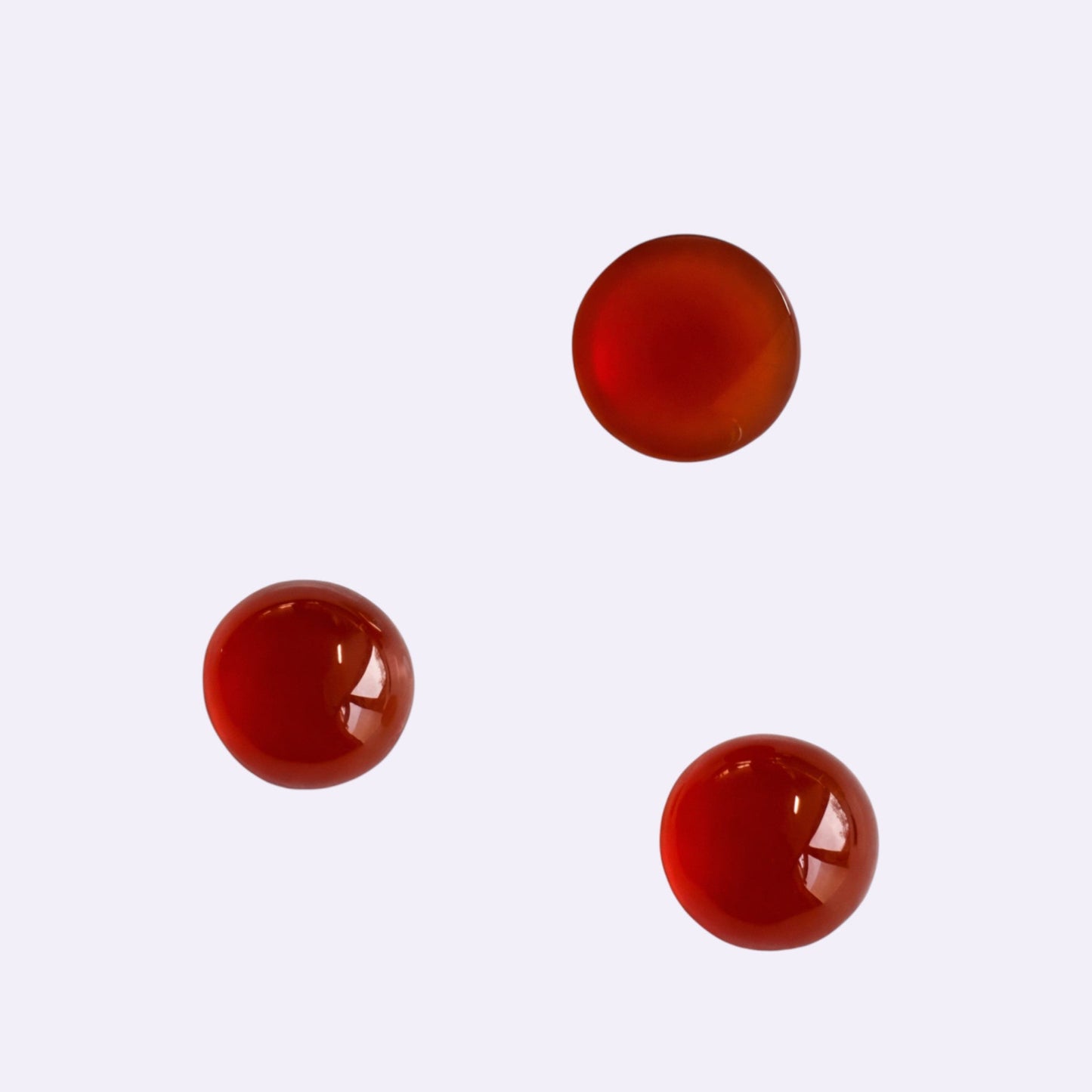 Natürlicher Karneol – 0,70 ct | Round Cabochon | Dunkel-Orange