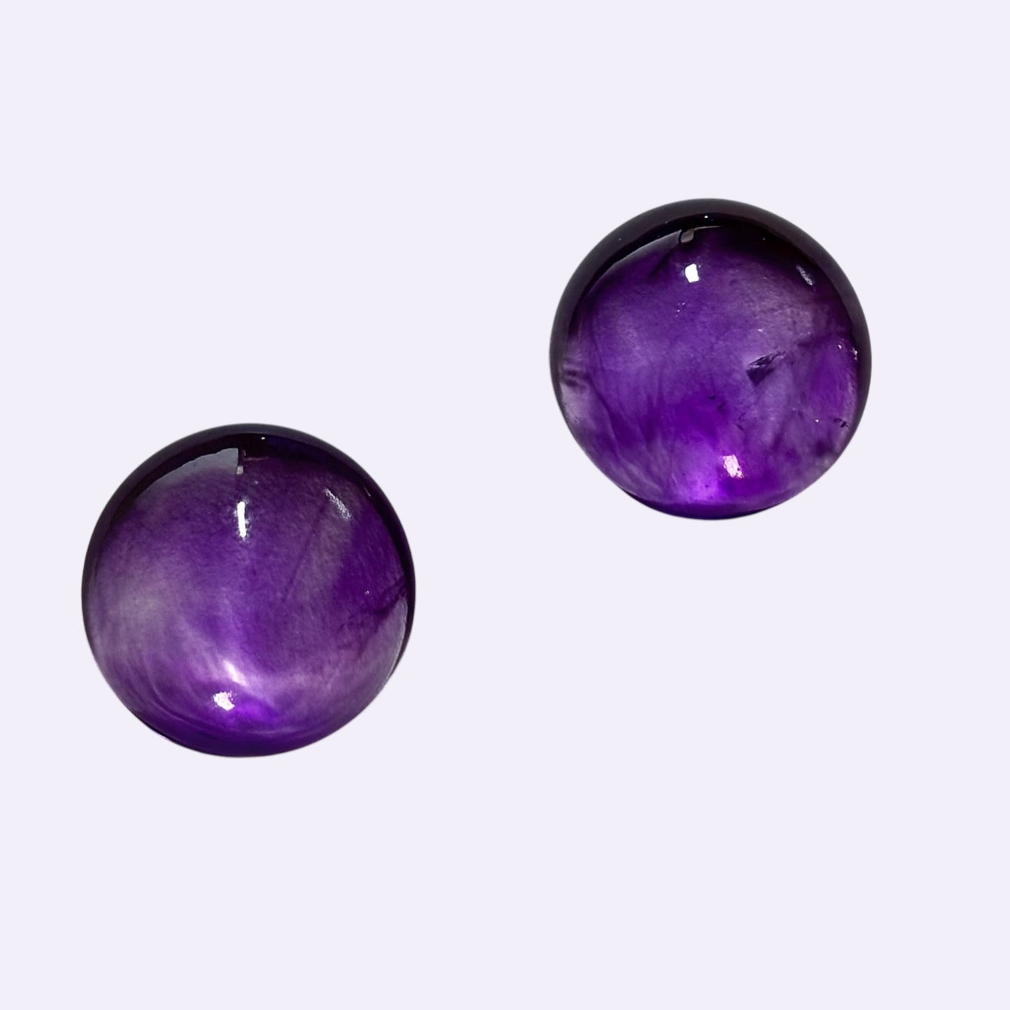 Natürlicher Amethyst - 18 mm | Rund | Intensiv Violett