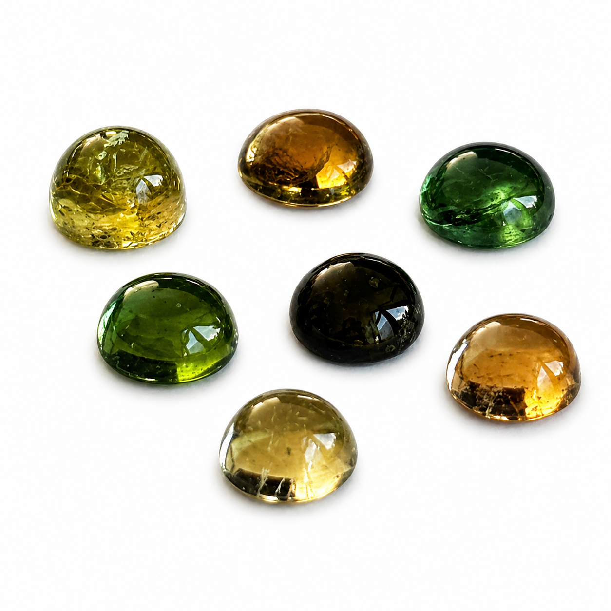 Natürlicher Turmalin - ca. 0,36 ct | Round Cabochon | Diverse Farben