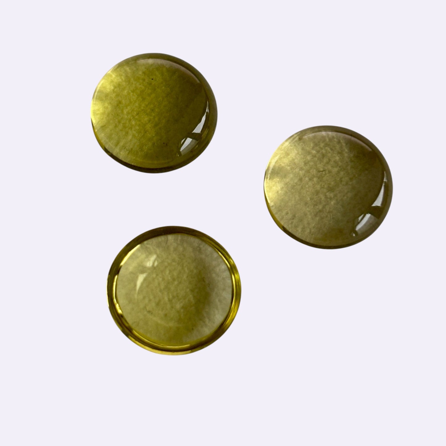 Natürlicher Lemonquarz – ca. 3,90 ct | Round Cabochon | Gelbgrün bis Zitronengelb