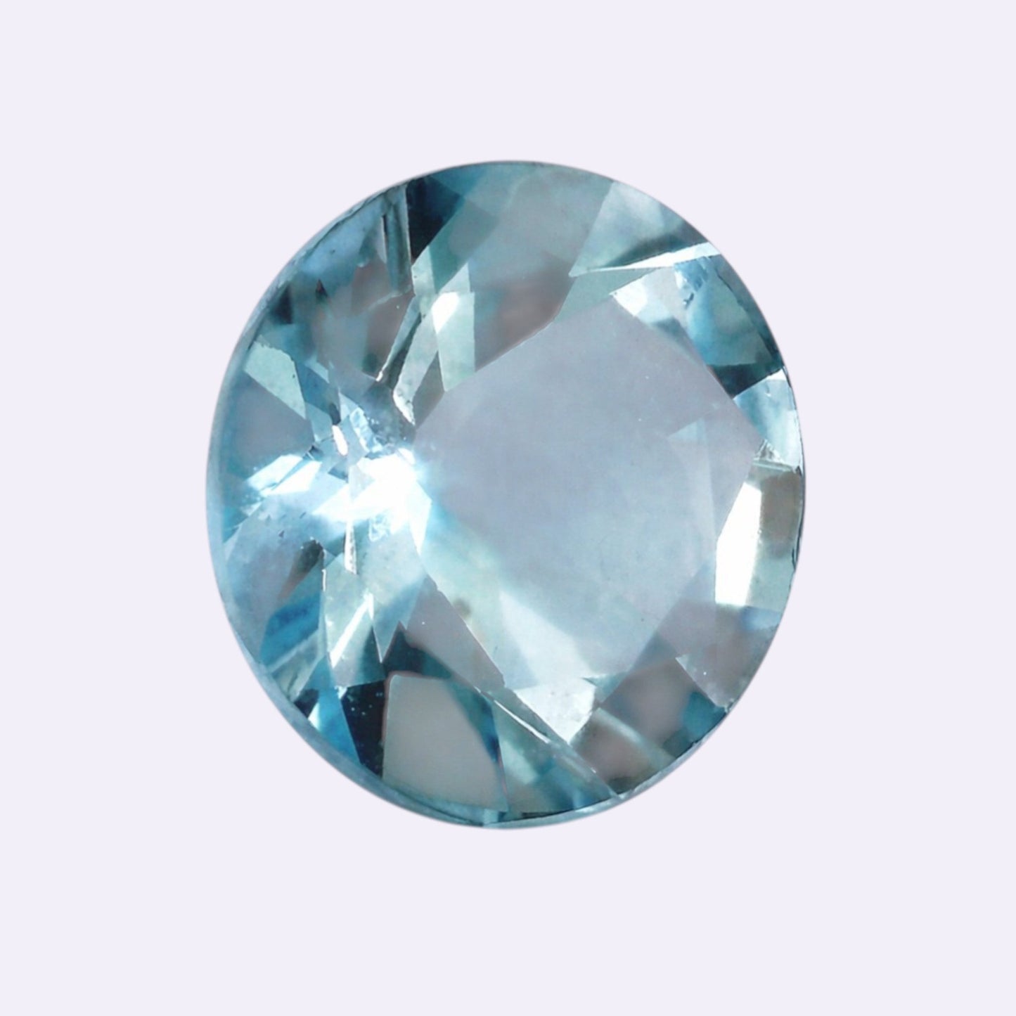 Natürlicher Aquamarin - 8 mm | Rund | Blau
