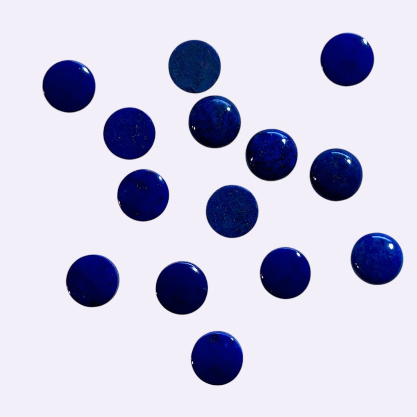 Natürlicher Lapislazuli - 8 mm | Round Cabochon Cut | Blau