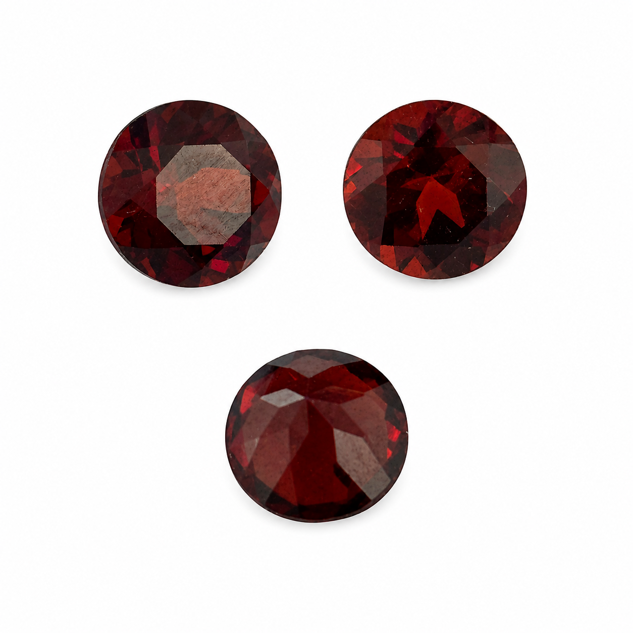 Natürlicher Granat - 0,95 ct | Rund | Rot