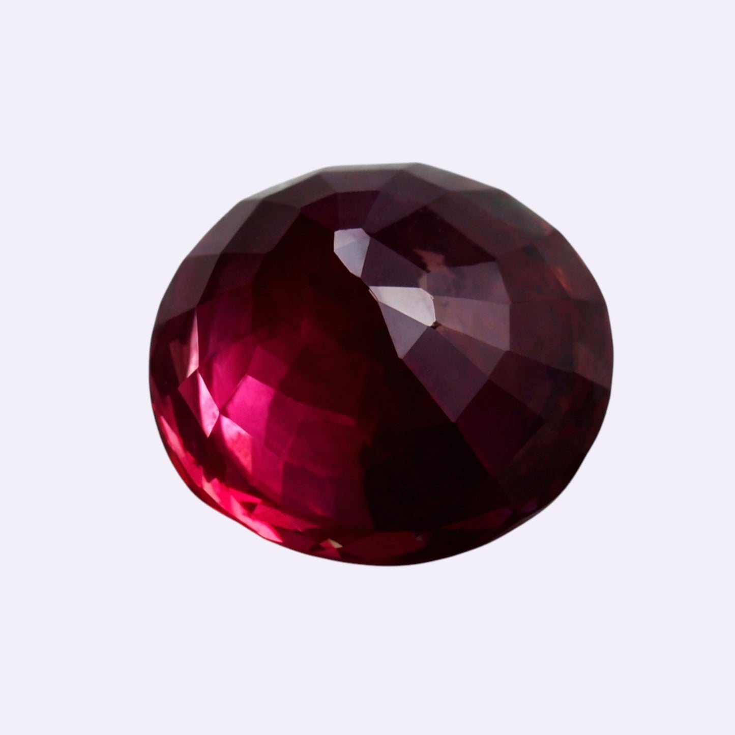 Natürlicher Spinell – 0,72 ct | Rund | Purpur-Rot