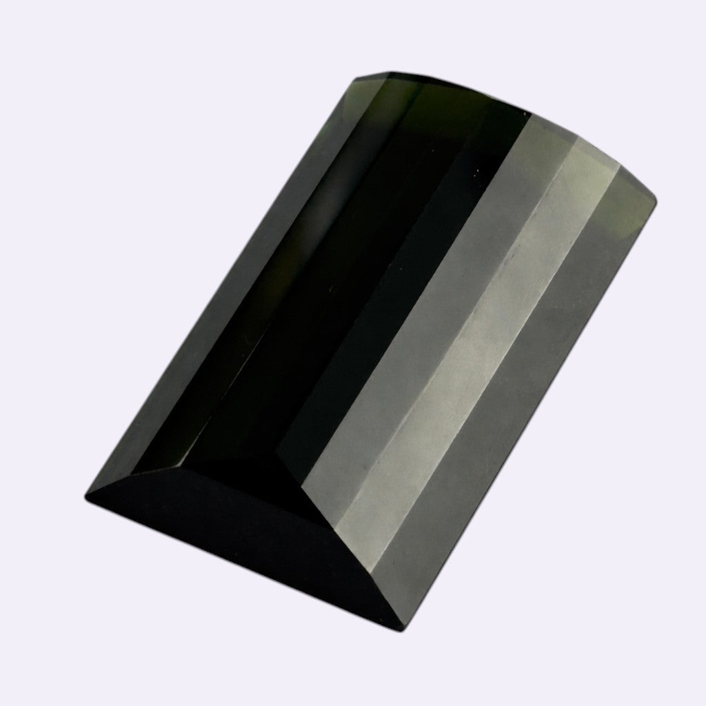 Natürlicher Turmalin – 22,91 ct | Rechteckiger Step-Cut | Tiefgrün