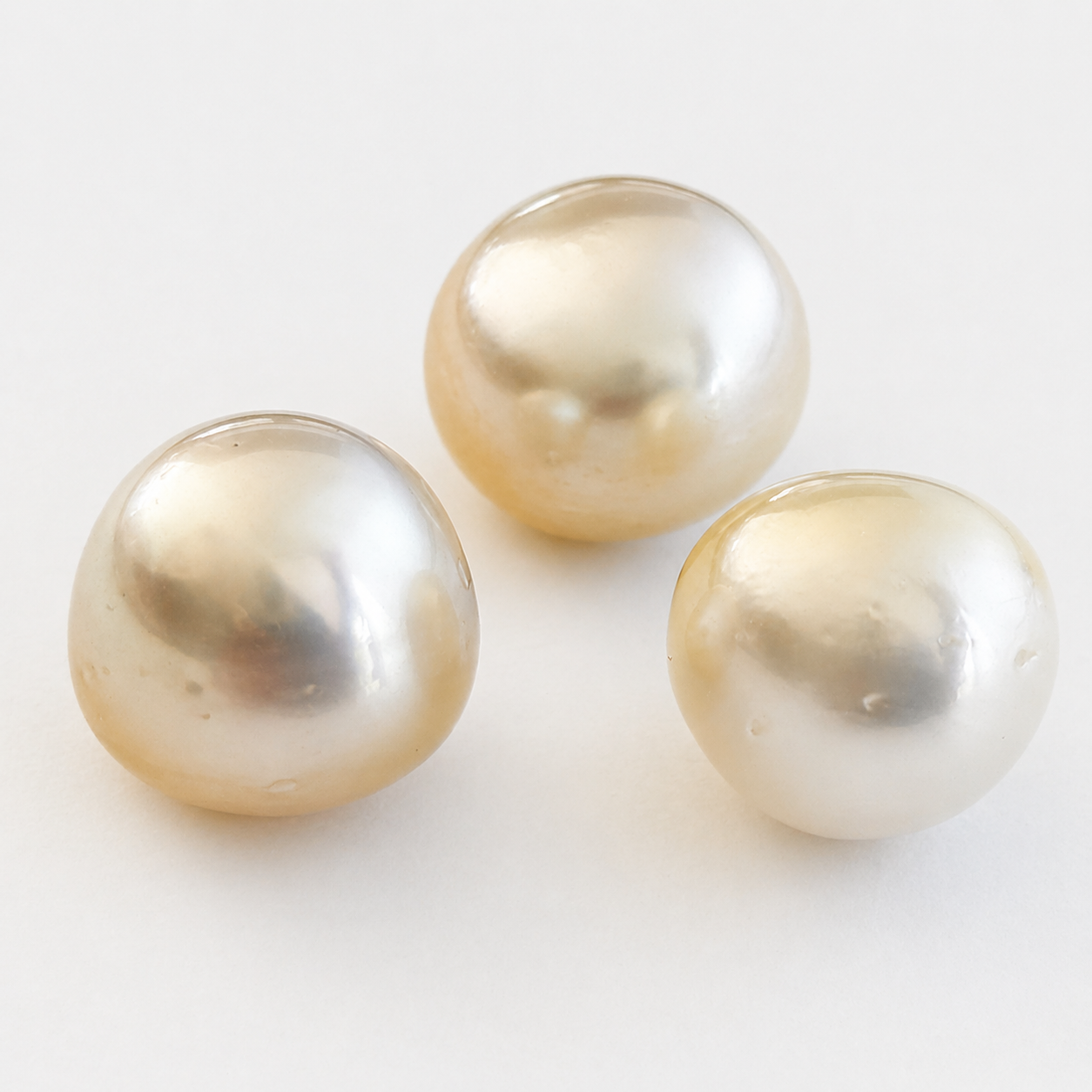 Natürlicher Südsee-Zuchtperle - 12,5 mm | Bouton | Weiß