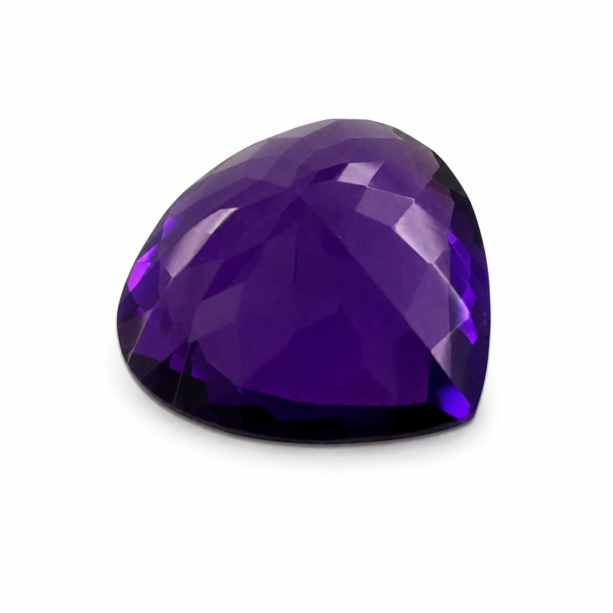 Natürlicher Amethyst - 17,59 ct | Triangle Fancy Shape facettiert | Violett