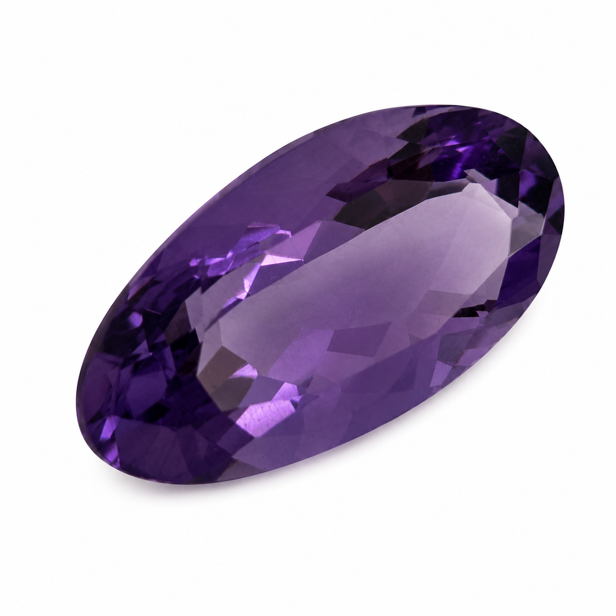 Natürlicher Amethyst - 6,25 ct | Oval facettiert | Violett