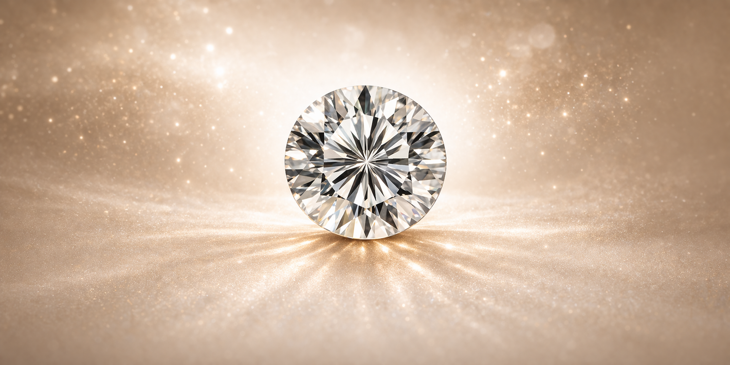 Rund geschliffene Diamanten