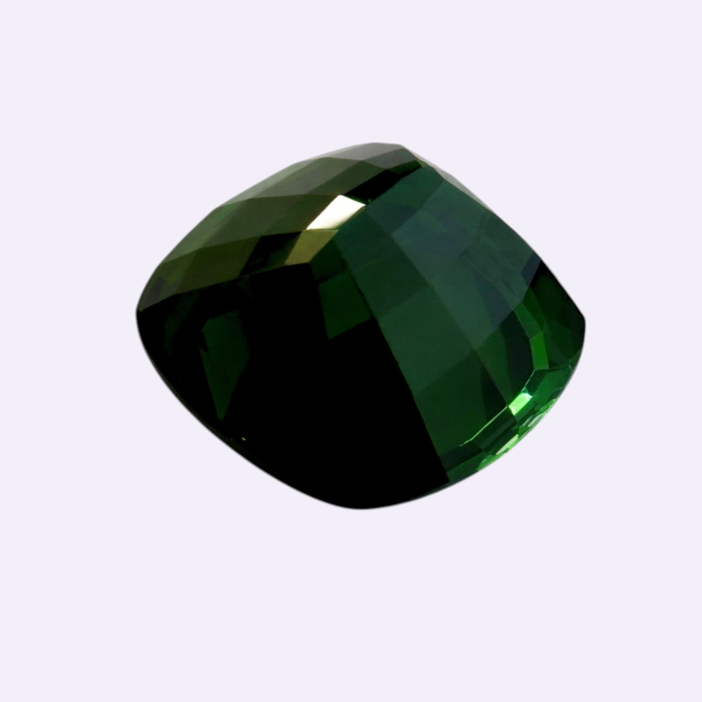 Natürlicher Turmalin - 10,36 ct | Square Cut | Tiefgrün