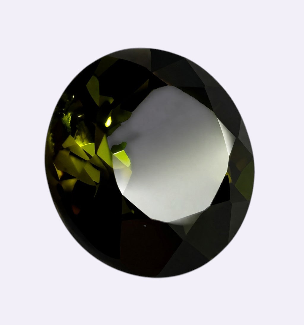 Natürlicher Turmalin – 2,73 ct | Rund | Tiefgrün