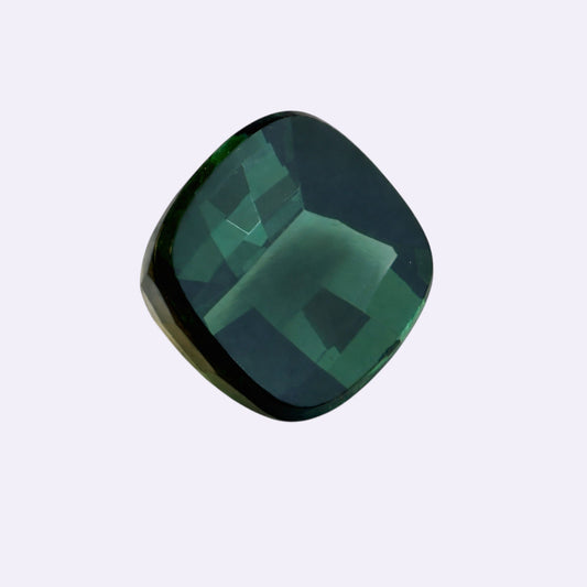 Natürlicher Turmalin – 6,27 ct | Square Cushion Cut | Tiefgrün