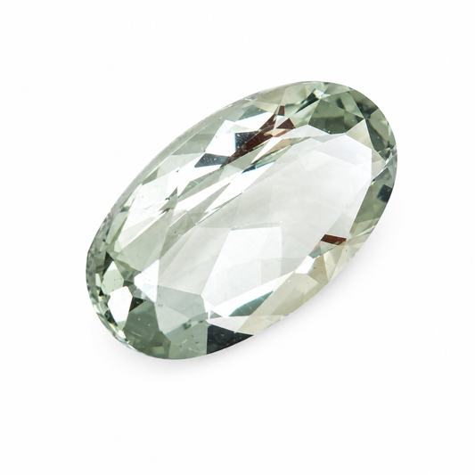 Natürlicher Aquamarin - 4,46 ct | Ovalschliff | Hellgrün