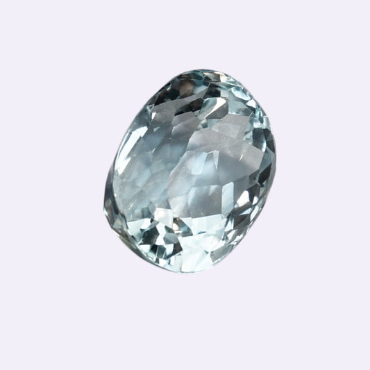 Natürlicher Aquamarin - 11,83 ct | Oval | Bläulich