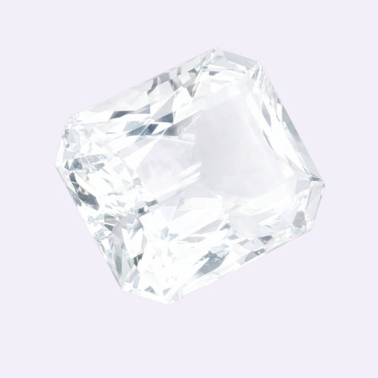 Natürlicher Aquamarin - 9,57 ct | Emerald Cut | Bläulich