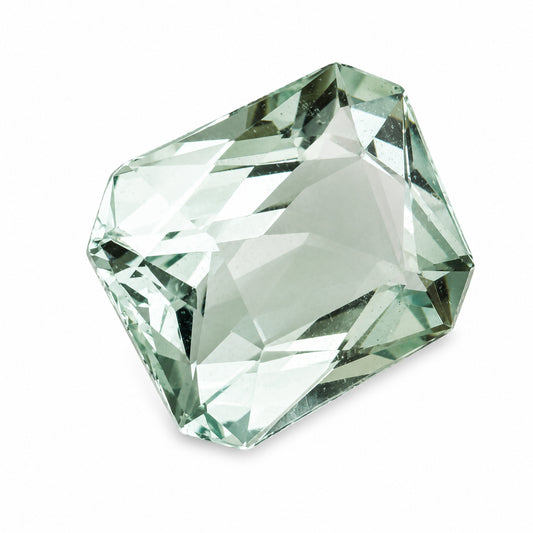 Natürlicher Aquamarin - 6,74 ct | Smaragdschliff | Hellgrün