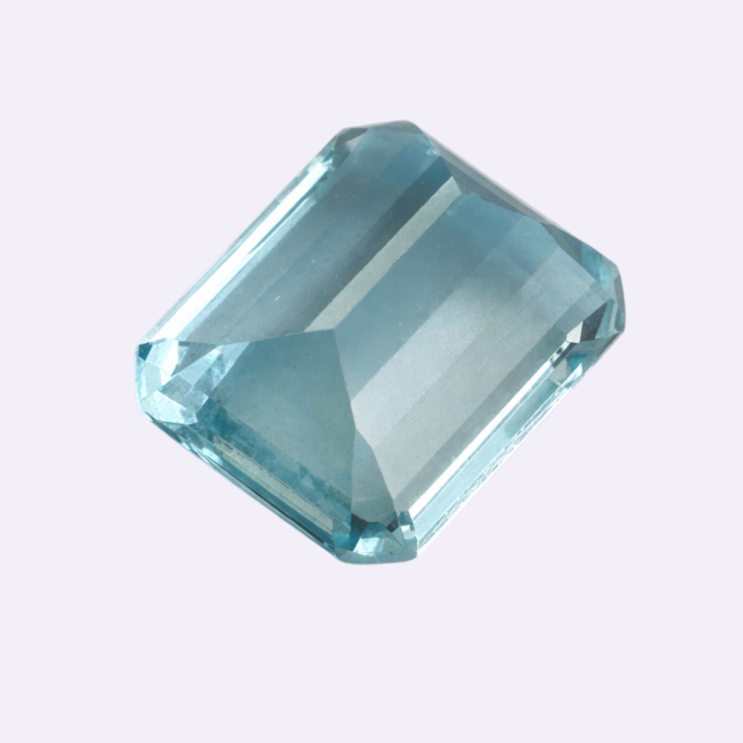 Natürlicher Aquamarin - 13,14 ct | Smaragdschliff | Blau