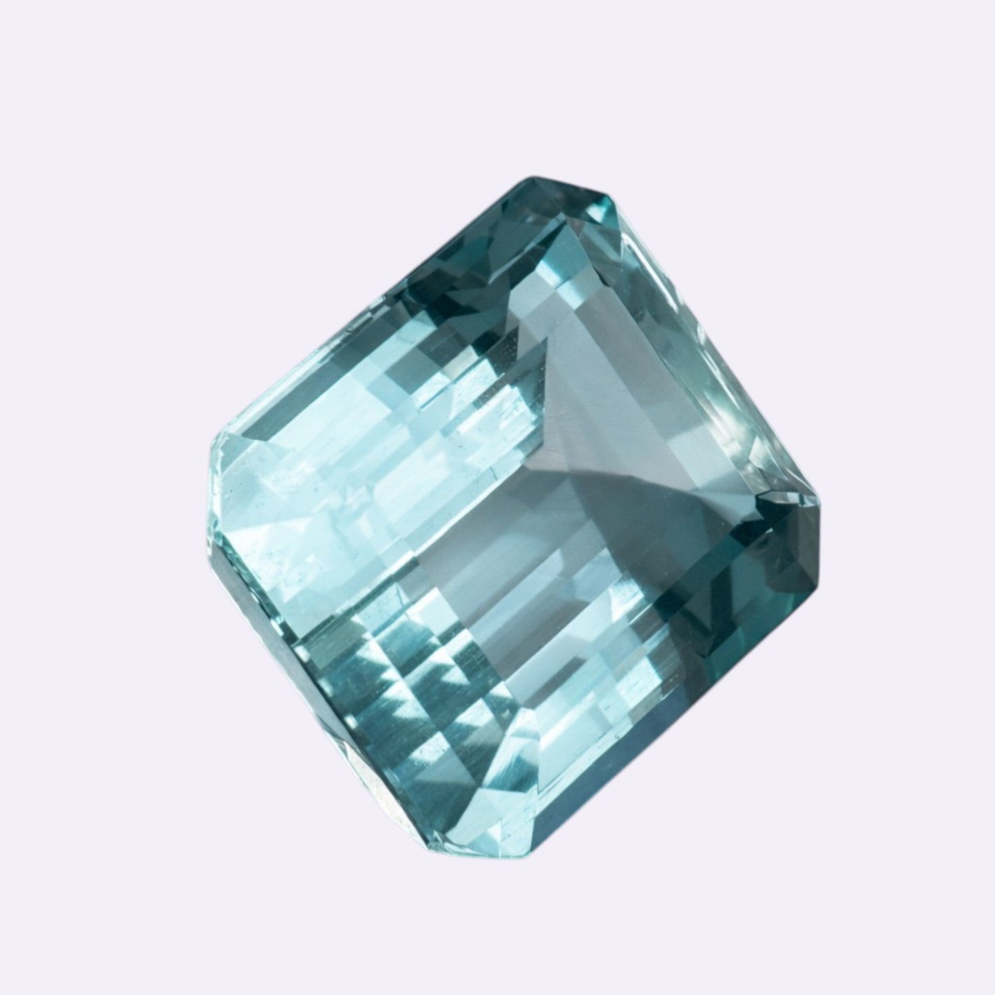 Natürlicher Aquamarin - 13,14 ct | Smaragdschliff | Blau