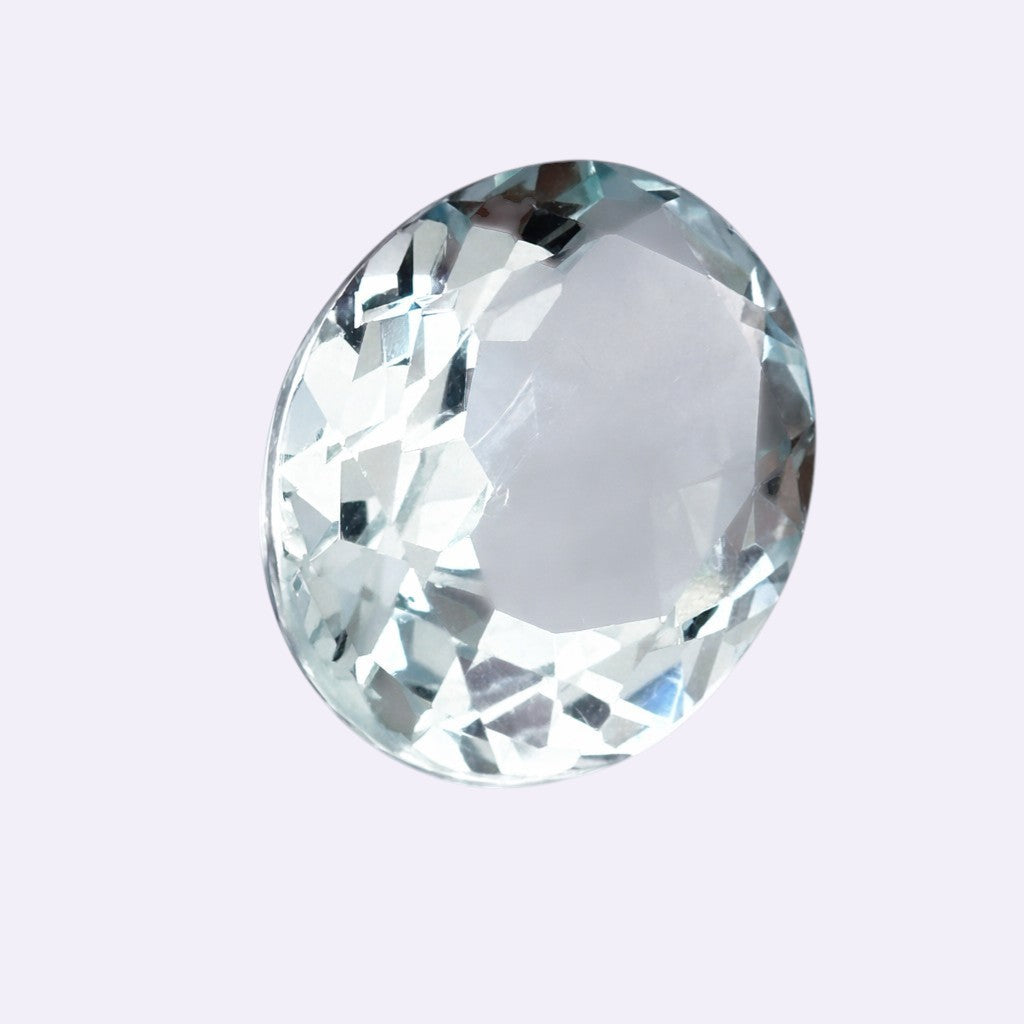 Natürlicher Aquamarin - 7,59 ct | Oval | Hellblau