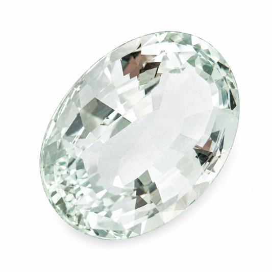 Natürlicher Aquamarin - 20,73 ct | Oval | Grünlich
