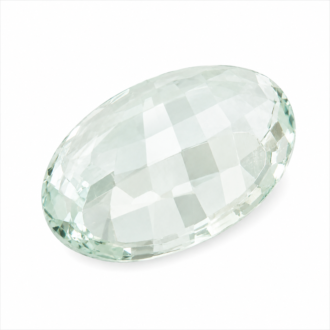 Natürlicher Aquamarin - 20,73 ct | Oval | Grünlich