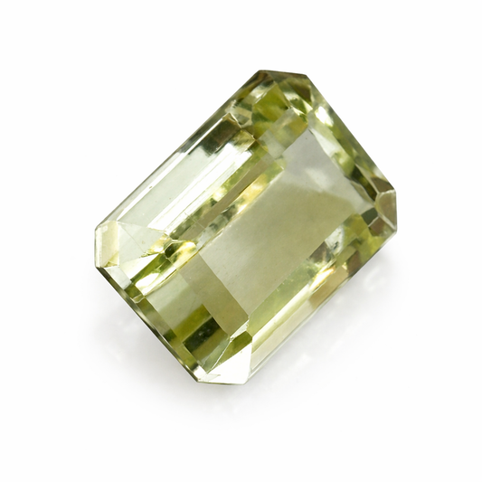 Natürlicher Beryll gelb, Oktagon Emerald Cut, 1,64 ct, schöner Stein für Schmuck.