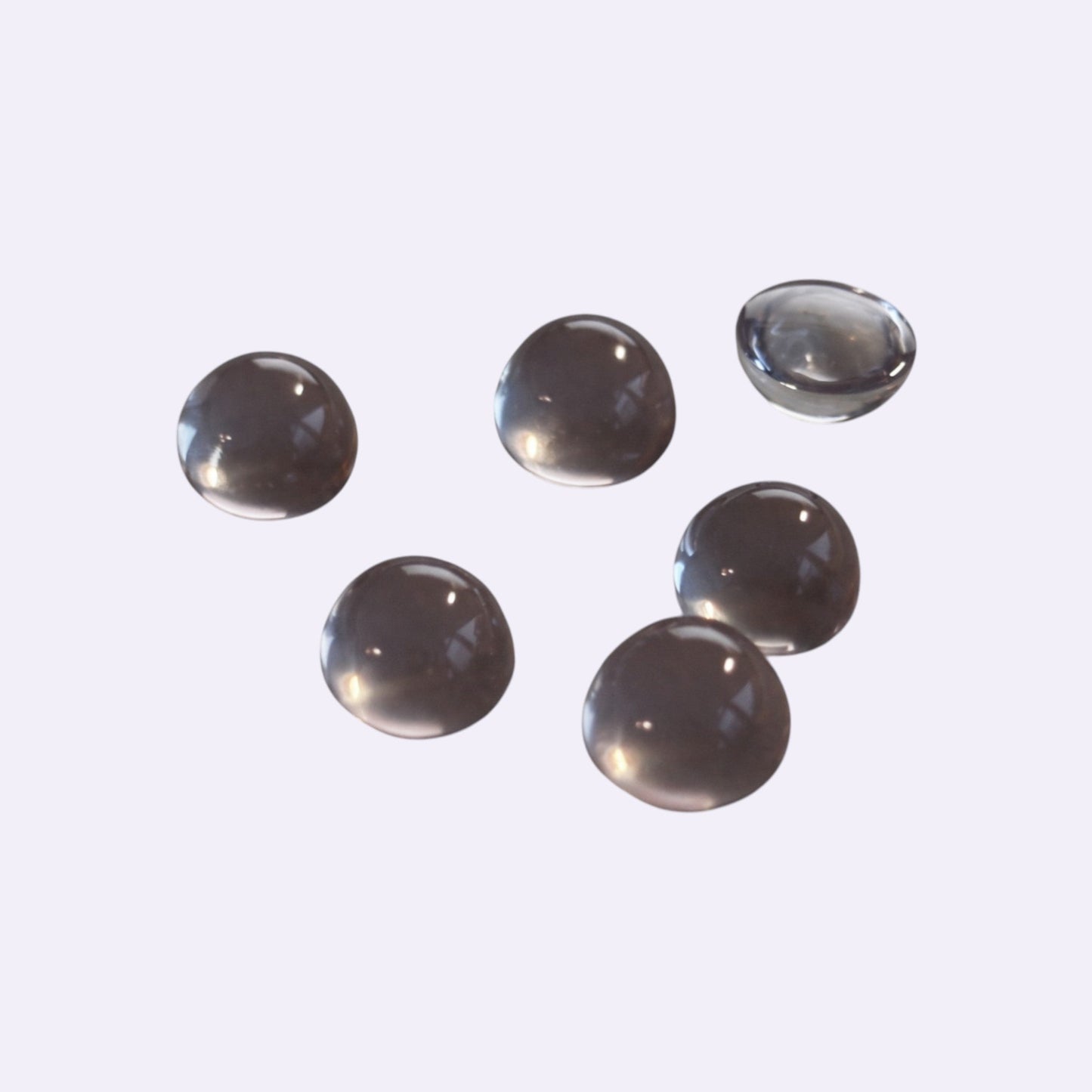 Natürlicher Rosenquarz - ca. 0,85 ct | Round Cabochon | Rosa