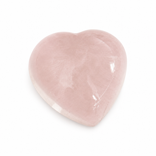 Natürlicher Rosenquarz - 4,7 ct | Herz-Cabochon | Rosa