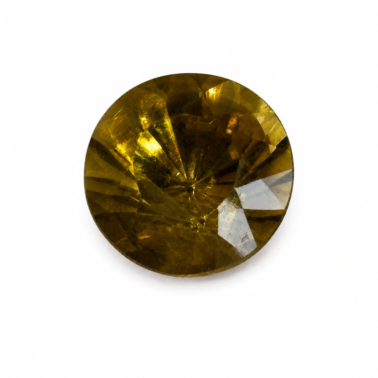 Natürlicher Chrysoberyll – 3,85 ct | Rund facettiert | Olivgelb