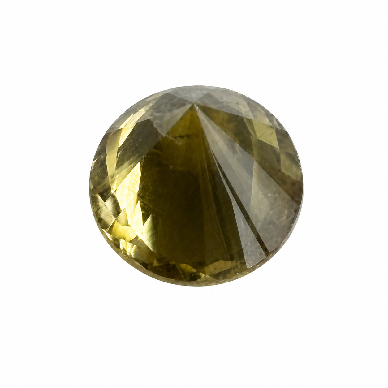 Natürlicher Chrysoberyll – 3,85 ct | Rund facettiert | Olivgelb