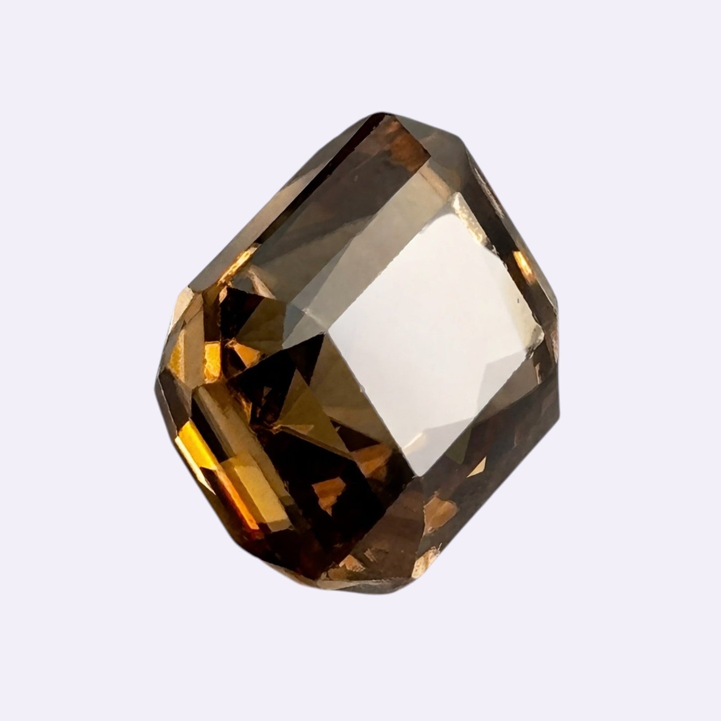 Natürlicher Zirkon – 15,13 ct | Achteck | Goldbraun