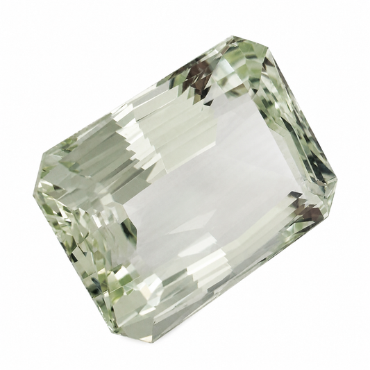 Natürlicher Beryll hellgrün, Oktagon Emerald Cut, 29,36 ct, wertvoller Stein für Schmuck.