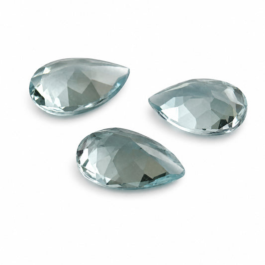 Natürlicher Aquamarin - ca. 1,47 ct | Tropfenschliff, facettiert | Hellblau