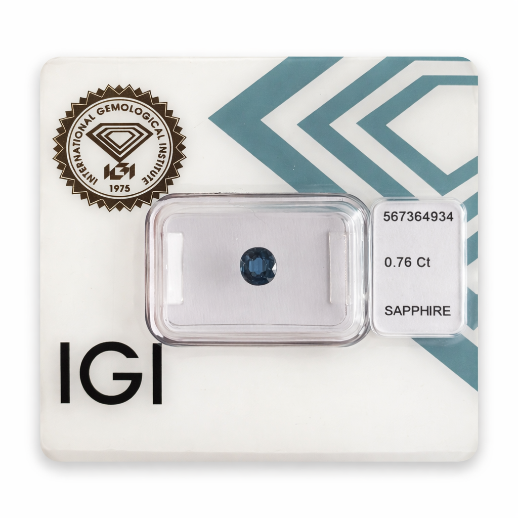 Natürlicher Saphir - 0,76 ct | Oval Mixed Cut | Blau