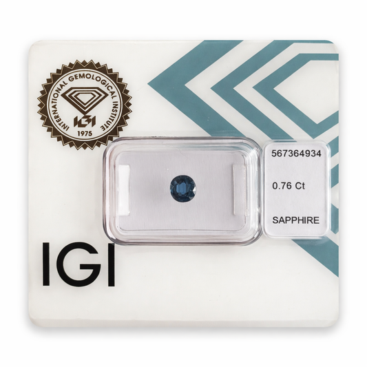 Natürlicher Saphir - 0,76 ct | Oval Mixed Cut | Blau