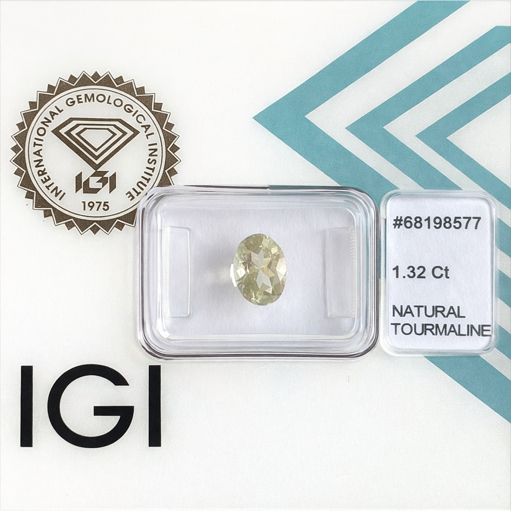 Natural Tourmaline - 1.32 ct | Oval Mixed Cut | Yellow