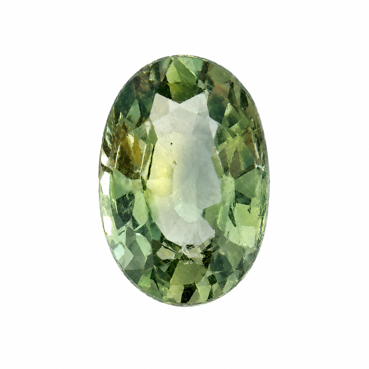 Natural Sapphire - 0.64 ct | Oval Mixed Cut | Color Change Green-Blue - Light Yellowish-Green