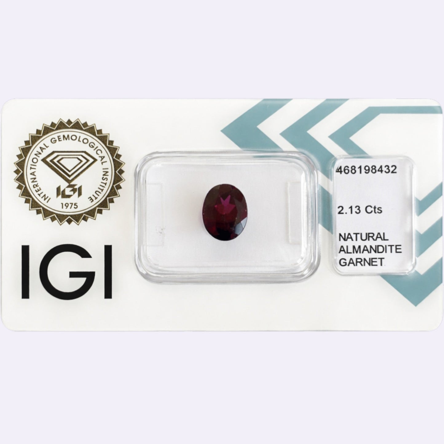 Natürlicher Almandin-Granat – 2,13 ct | Oval Mixed Cut | Tief Purpurrot