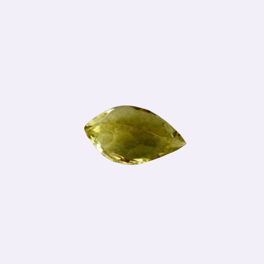 Natürlicher Lemonquarz – 10 x 6 mm | Navette-Schliff | Gelbgrün