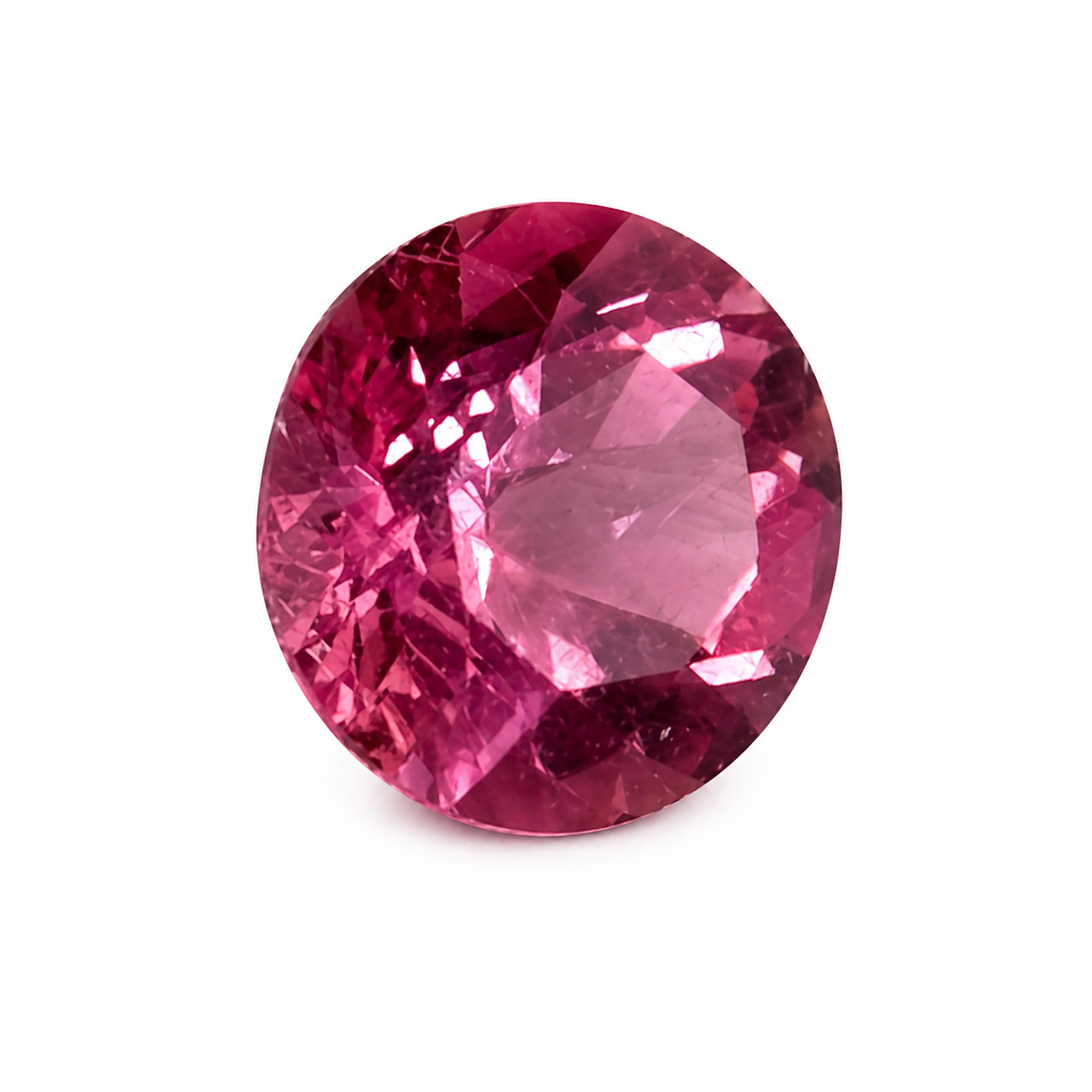 Natürlicher Turmalin - 0,49 ct | Rund facettiert | Rosa