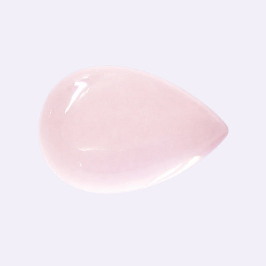 Natürlicher Rosenquarz - ca. 35,36 ct | Tropfen-Cabochon | Rosé