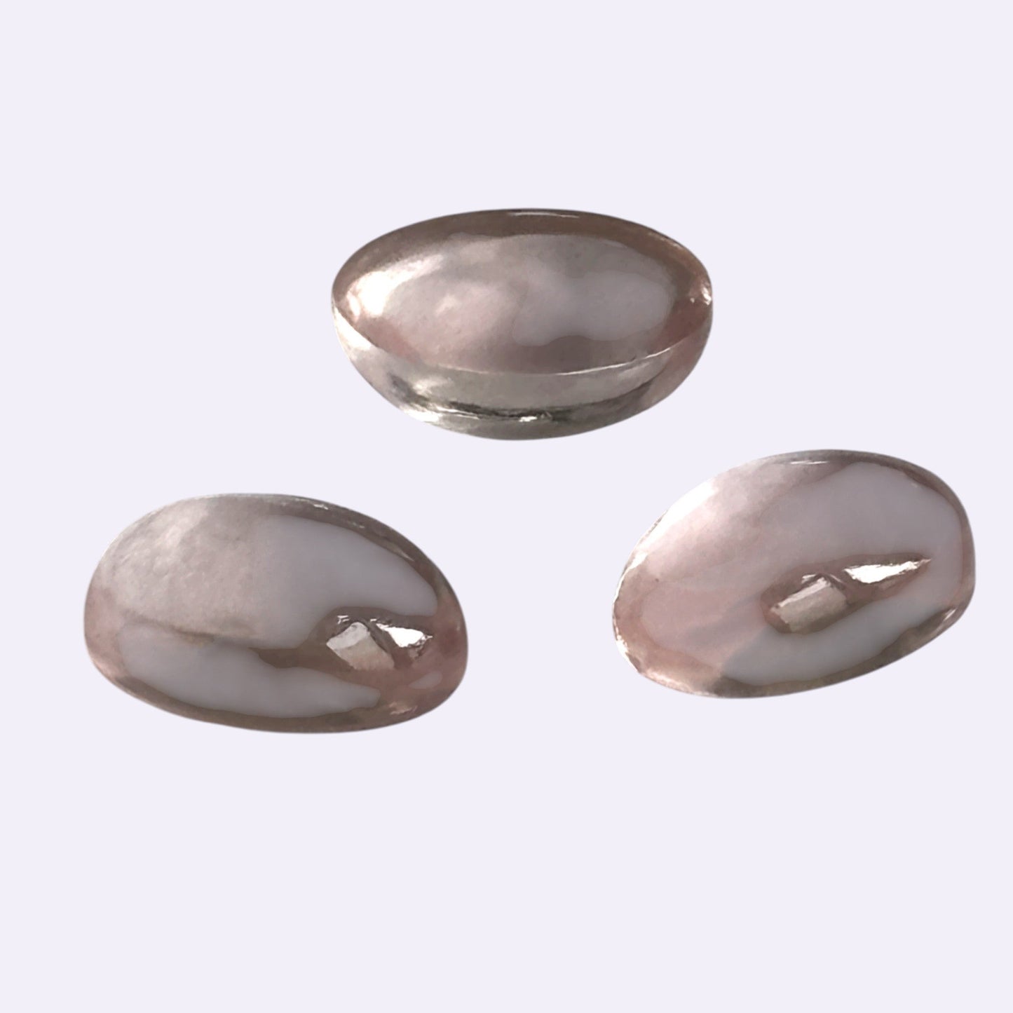 Natürlicher Rosenquarz - 3,67 ct | Oval Cabochon | Rosé
